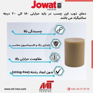 دمای ذوب چسب نوار لبه قالبی جوات